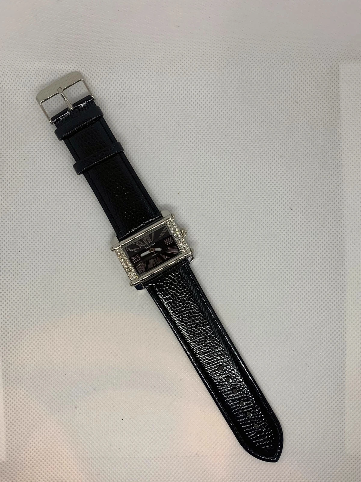 Montre femme Alberto Fioro, noire et strass -70% – photo 2